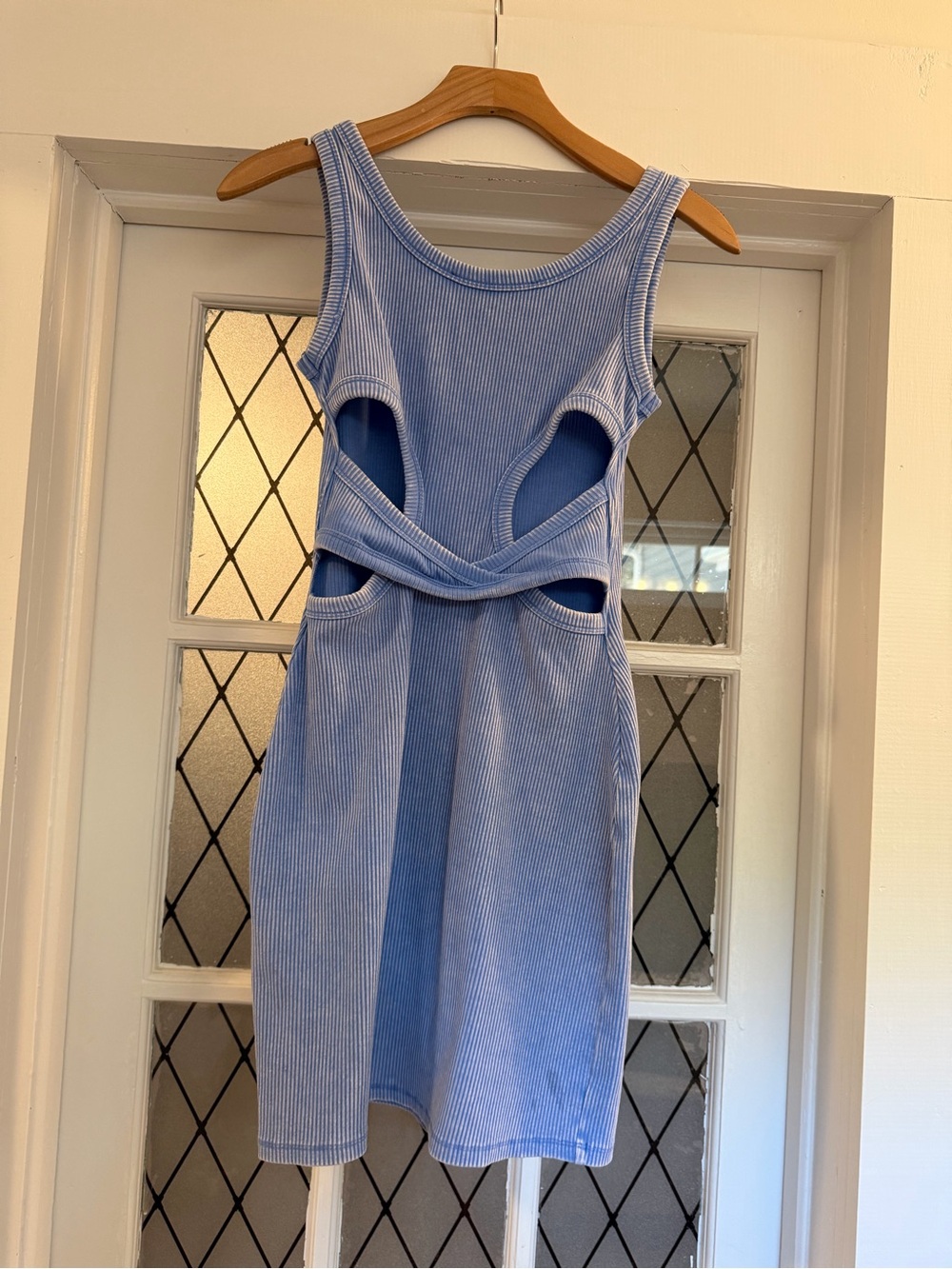 Open back mini dress